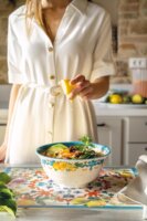 Guzzini Flowers & Lemon Tányér alátét 33 x 44 cm - Mintás