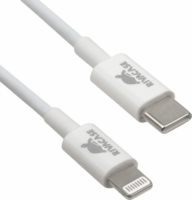 RivaCase PS6017 WT10 USB-C Apa - Lightning Iphone Adat És Töltőkábel 1m - Fehér