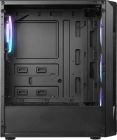 Everest X-RACER Midi Torony Számítógépház + 4db 120mm ventilátor - Fekete