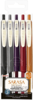 Zebra Sarasa 5 Darabos Nyomógombos Zselés Toll - Többszínű