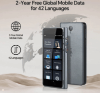 TimeKettle T1 Hordozható Nyelvi Fordítóeszköz - Fekete