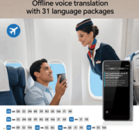 TimeKettle T1 Hordozható Nyelvi Fordítóeszköz - Fekete