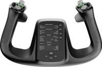 Moza Racing AS012 Flight MFY YOKE Repülőgép botkormány RGB vezérlő - Fekete