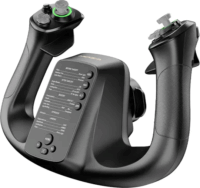 Moza Racing AS012 Flight MFY YOKE Repülőgép botkormány RGB vezérlő - Fekete