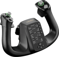 Moza Racing AS012 Flight MFY YOKE Repülőgép botkormány RGB vezérlő - Fekete