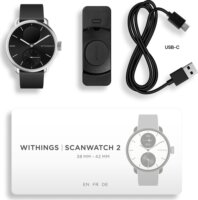 Withings ScanWatch 2 Okosóra 38mm - Fekete/Ezüst