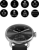 Withings ScanWatch 2 Okosóra 38mm - Fekete/Ezüst