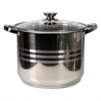 TOO LP-7173-11L Prémium Rozsdamentes Acél Lábas Üveg fedővel Ø 26cm 11L - Inox