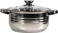 TOO LP-7170-7LPrémium Rozsdamentes Acél Lábas Üveg fedővel Ø 26cm 7,2L - Inox