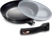 Berlinger Haus BH/1951NO Black Rose Collection Univerzális Serpenyő Levehető Nyéllel 24cm - Fekete