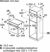 Bosch HBA534BW3 Beépíthető Elektromos Sütő - Fehér