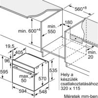 Bosch HBA534BW3 Beépíthető Elektromos Sütő - Fehér
