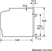 Bosch HBA534BW3 Beépíthető Elektromos Sütő - Fehér