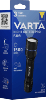 Varta 18921101111 Night Cutter Pro F30R LED Zseblámpa 1500 Lumen - Fekete