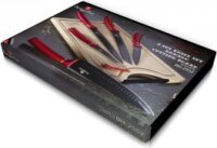 Berlinger Haus BH/2552NO Metallic Line Burgundy Edition Rozsdamentes acél késkészlet Vágódeszkával 6 darabos - Burgundi