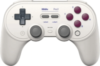 8BitDo Pro 2 Vezeték Nélküli Kontroller (Nintendo Switch / Switch 2 / PC / Android/ IOS) - Fehér
