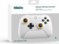 8BitDo Ultimate 2 Vezeték Nélküli Kontroller Töltőállomással (Nintendo Switch / Switch 2 / Switch Lite / PC / Andorid / IOS) - Fehér