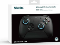 8BitDo Ultimate 2 Vezeték Nélküli Kontroller Töltőállomással (Nintendo Switch / Switch 2 / Switch Lite / PC / Android / IOS) - Fekete