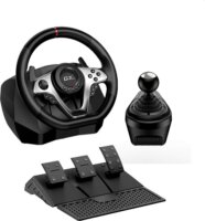 Genius SpeedMaster X1 Kormány és Pedál - Fekete (PC / PS3 / PS4 / Xbox One)