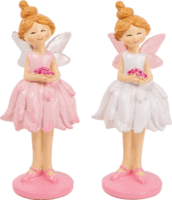 Iris polirezin tündér virágkehely szoknyában asztali Lakásdekoráció 2 x 15cm - Többféle