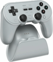 8BitDo Pro 3 Vezeték Nélküli Kontroller Töltőállomással (Nintendo Switch / Switch 2 / Switch Lite / PC / Android / IOS) - Szürke