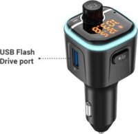 Navitel BHF04MAX Bluetooth FM Transmitter - Fekete