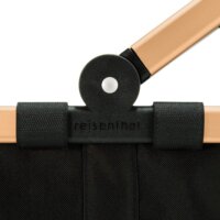 Reisenthel Carrybag Bevásárlókosár 22L - Fekete / Arany