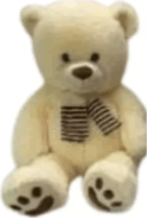 Plüssmackó sállal aranyos plüssfigura 40 cm - Többféle