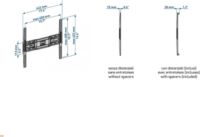 Meliconi 480957 40"-82" TV / Monitor fali tartó konzol - Fekete