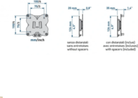Meliconi 480954 14"-25" TV / Monitor fali tartó konzol - Fekete
