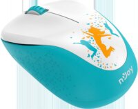 NJOY MSWL-W110-CM01B RF Wireless Egér - Fehér/Kék