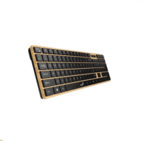 Genius 7250BT Wireless és Bluetooth Slim Billentyűzet HUN - Fa színű