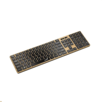 Genius 7250BT Wireless és Bluetooth Slim Billentyűzet HUN - Fa színű