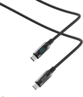 S-Link LCC-0100 USB-C Apa - USB-C Apa 2.0 Adat és Töltőkábel 100Watt 1m - Fekete