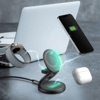 ICY BOX IB-SH101-CH 3in1 Mágneses Töltő Dokkoló 15W - Szürke