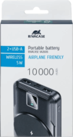 RivaCase RivaPower VA2606 PowerBank 10000mAh 10W - Fekete