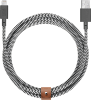 Native Union Apple Lightning - USB-A 2.0 Adat És Töltőkábel 12 Watt 3m - Fekete / Fehér