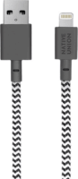 Native Union Apple Lightning - USB-A 2.0 Adat És Töltőkábel 12 Watt 3m - Fekete / Fehér