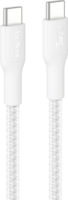 Belkin USB-C Apa - USB-C Apa Fonott Adat és Töltőkábel 240W 2m - Fehér