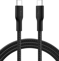 Belkin USB-C Apa - USB-C Apa Fonott Adat és Töltőkábel 240W 2m - Fekete