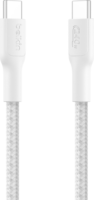 Belkin USB-C Apa - USB-C Apa Fonott Adat és Töltőkábel 240W 1m - Fehér