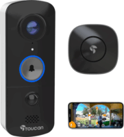 Toucan V3 Vezeték nélküli Okos kaputelefon FullHD kamerával - Fekete