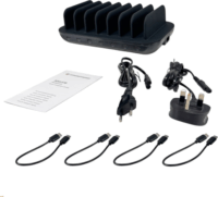 Conceptronic OZUL07B Wireless Univerzális Gyorstöltő állomás 160W 7-Port - Fekete