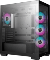 DeepCool CG580 4F Midi Torony Számítógépház + 4db 120mm ARGB ventilátor - Fekete