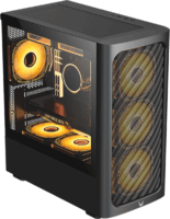 Formula Air Mesh G3 Black Midi Torony Számítógépház + 1db 120mm ventilátor - Fekete