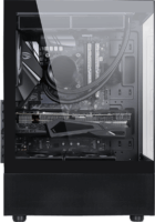 Formula Crystal Z1 Black Midi Torony Számítógépház + 1db 120mm ventilátor - Fekete