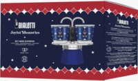 Bialetti MINI Express Joyful Memories 2 személyes Kotyogós kávéfőző - Kék mintás