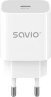 Savio LA-09 1×USB-C Hálózati Töltő Adapter 20W - Fehér
