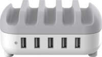 Orico DUK-5P-EU-WH-BP 5×USB Hálózati Gyorstöltő Adapter 40W - Fehér