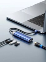 Vention TGESB NB x Univerzális USB-C Dokkoló Állomás 100 Watt - Kék